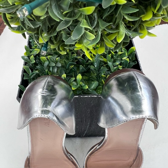 J.Crew D’Orsay Silver Mirror Metallic Tassel Loafer Flats Size 8.5 - Picture 12 of 15